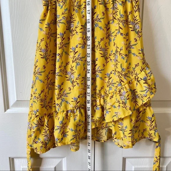 Hayden Mini Floral Surplice Dress Size M - Picture 11 of 15